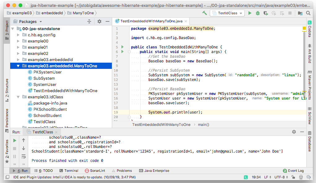 Embeddable class with ManyToOne